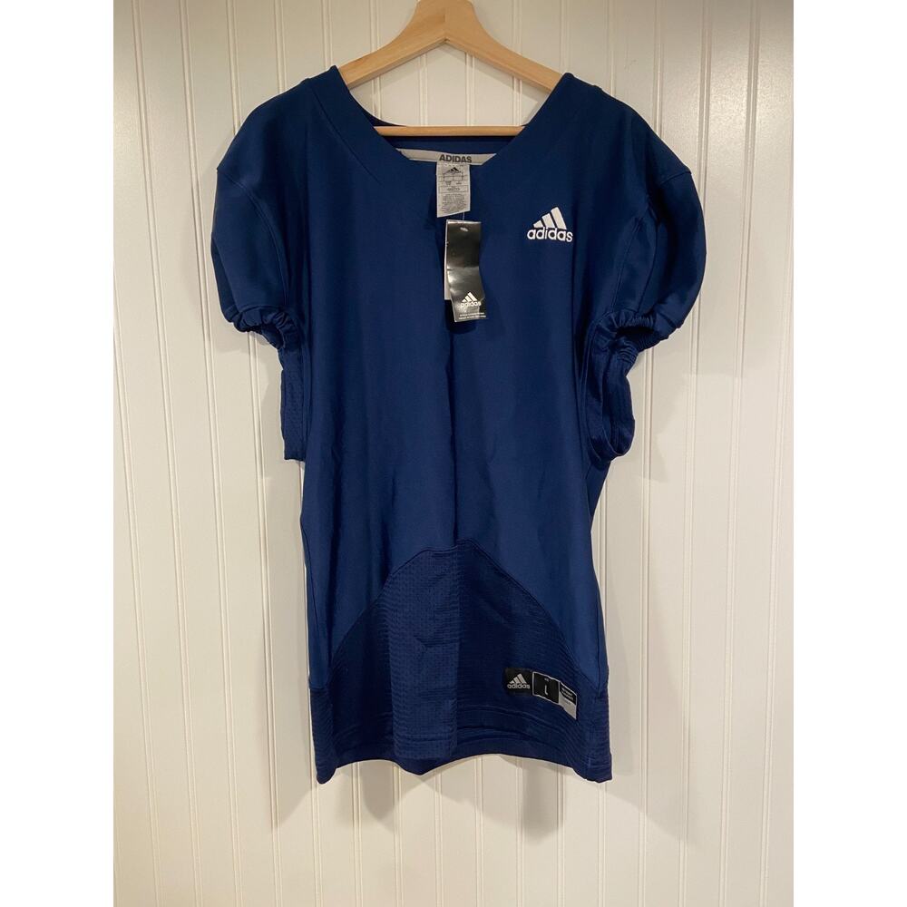 Adidas Jersey Football Practice Men's Large Navy, Sports, High School, NEW